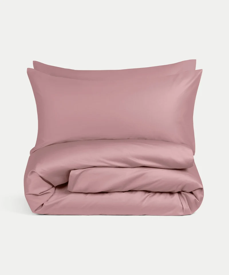 Kinder Bettwäsche Set Ägyptische Baumwolle Satin 400TC Blush Pink - Petit Hôtel
