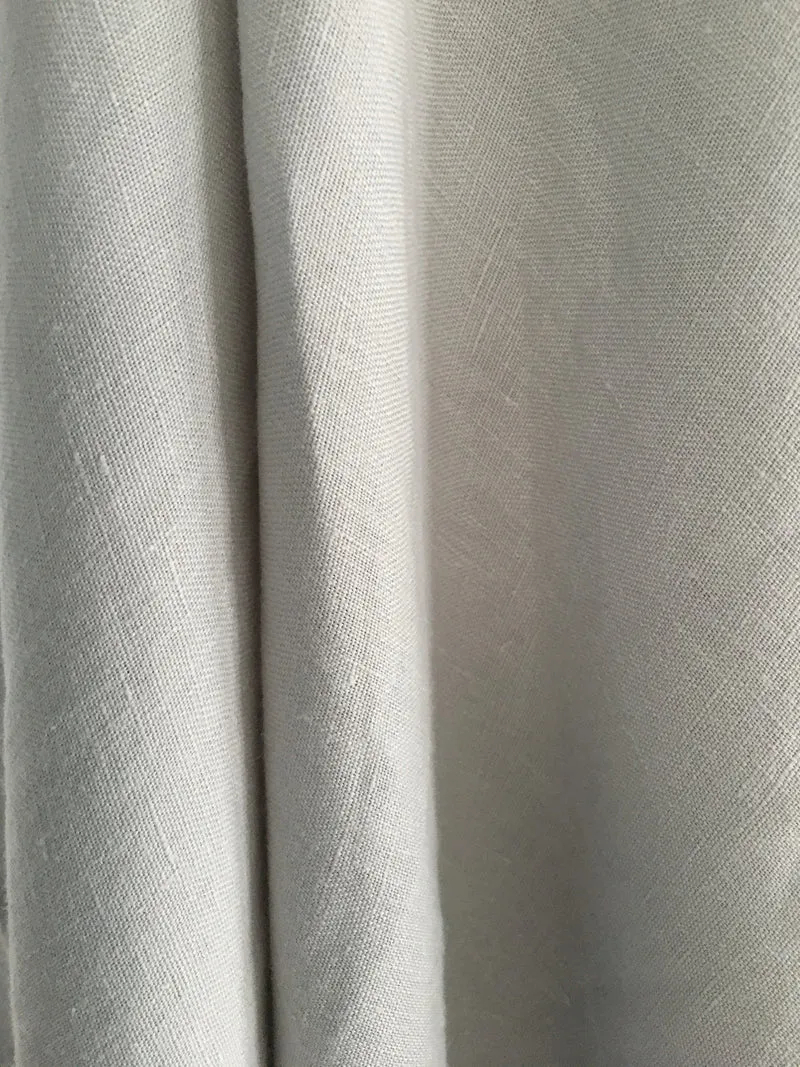 Gardinenstoff Lino Uni - light grey 300 cm