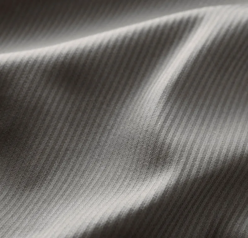 Signature Hemmed Fabric Swatch - Stone Textured Stripe