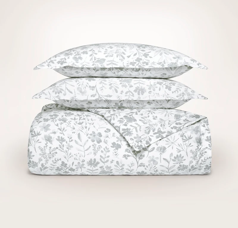 Signature Hemmed Duvet Set - Shore Botanical