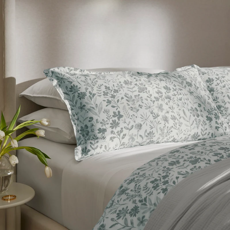 Signature Hemmed Duvet Set - Shore Botanical