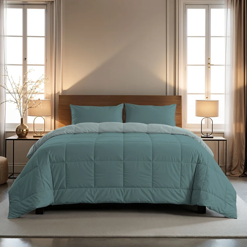Zelesta Comfort Duo Bettdecke - Mineral & Hellblau