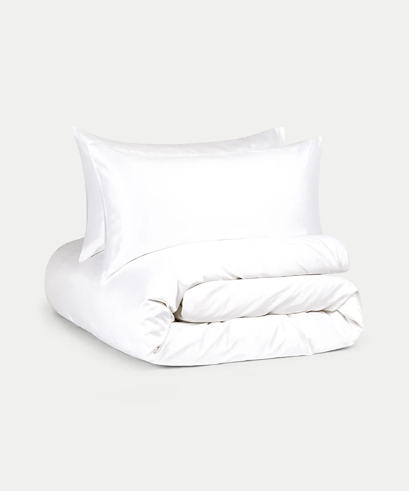 Okura Bettwäsche Set Ägyptische Baumwolle 600TC Satin | Weiß