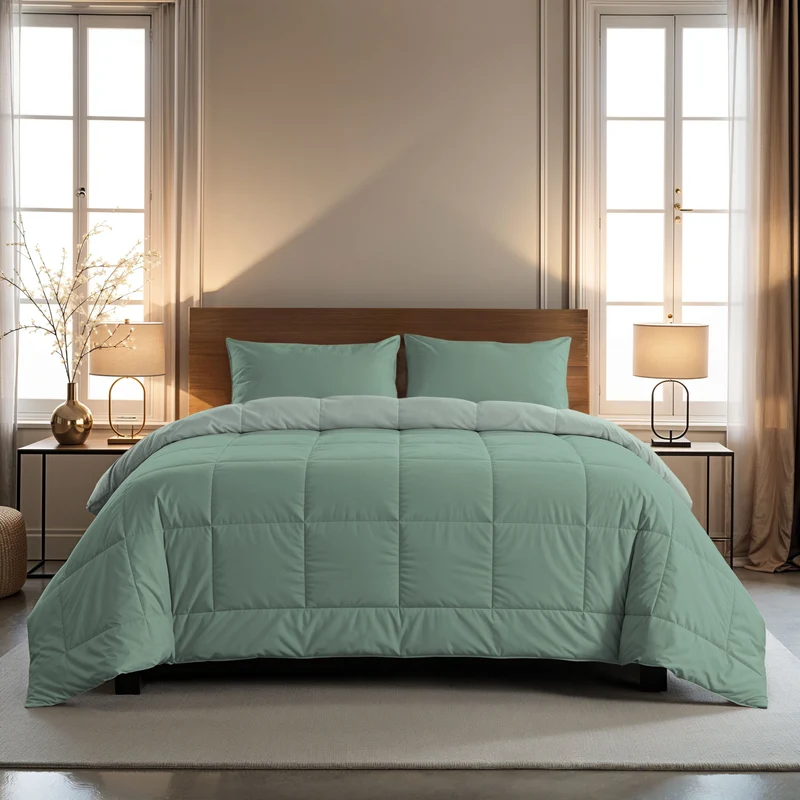 Zelesta Comfort Duo Bettdecke - Mintgrün & Hellgrün
