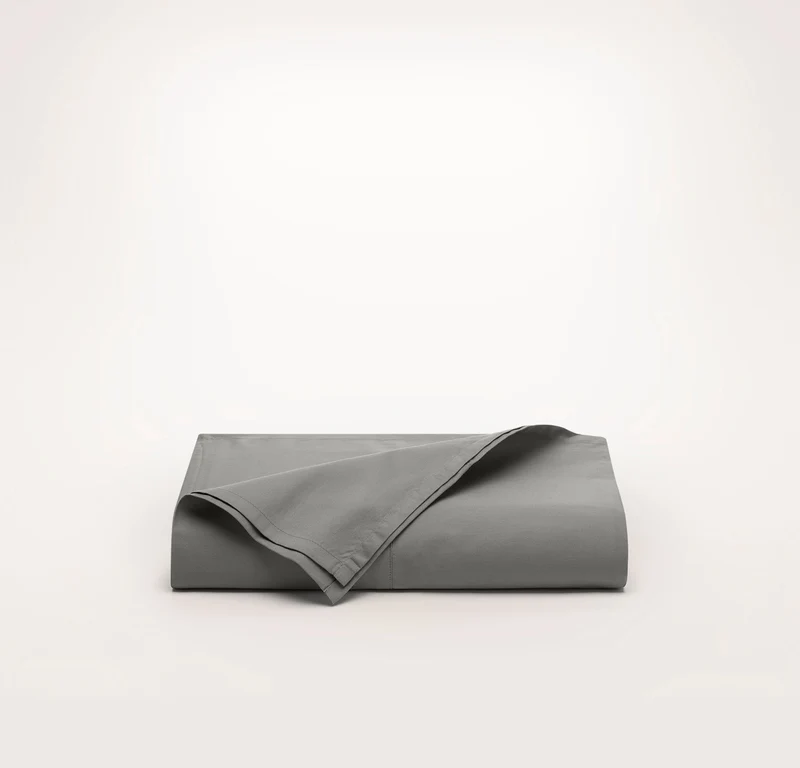 Signature Hemmed Flat Sheet - Stone