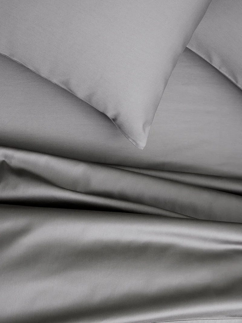 Signature Hemmed Flat Sheet - Stone