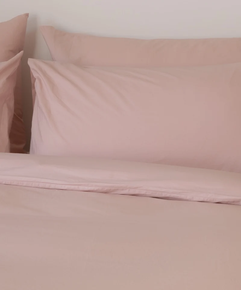 Kinder Kissenbezug Ägyptische Baumwolle Perkal 400TC Blush Pink - Petit Hôtel