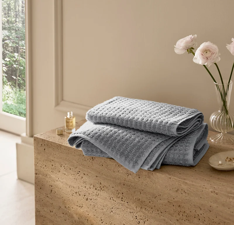 Turkish Waffle Bath Towel Set