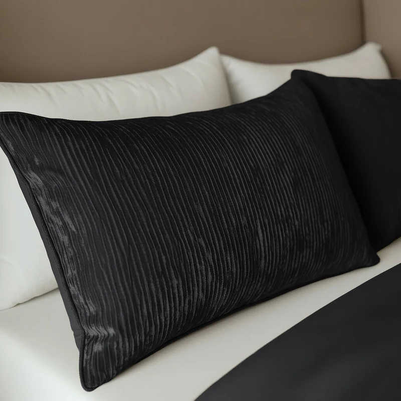 Zelesta Special Velvet Chique Kissenbezüge Set von 2 - Black