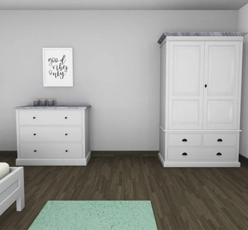 Casa Padrino Möbel Set im Landhausstil, 121 x 197 x 59 cm