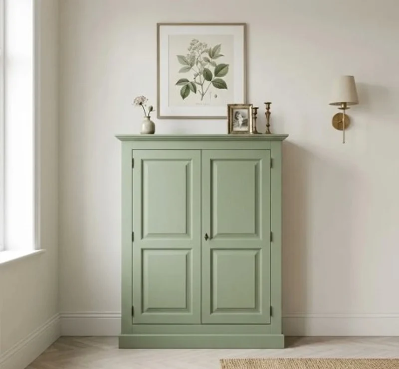 Casa Padrino Kleiderschrank im Landhausstil, 130 x 50 x 155 cm
