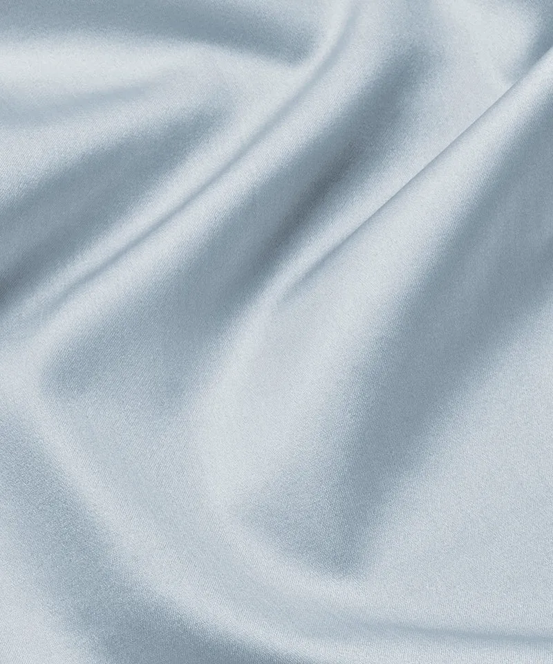 Bettwäsche Set & Spannbettlaken aus Satin | Pastellblau