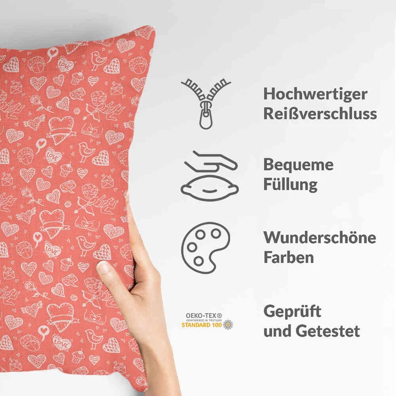 Gesundheitskissen Amor und Liebespfeil