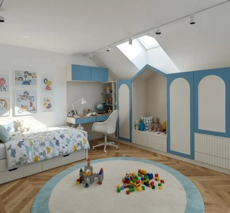 Casa Padrino Kinderzimmerschrank im Landhausstil, 540 x 60 x 210 cm