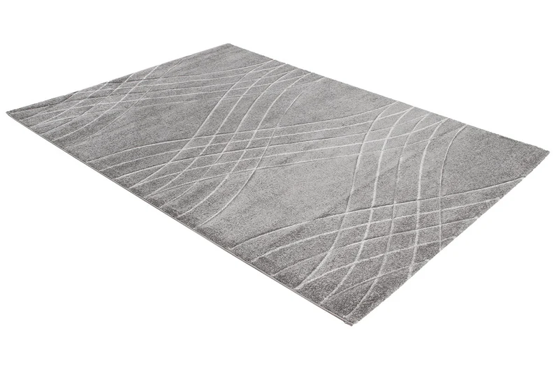 Tappeto Moderno Carve Grigio