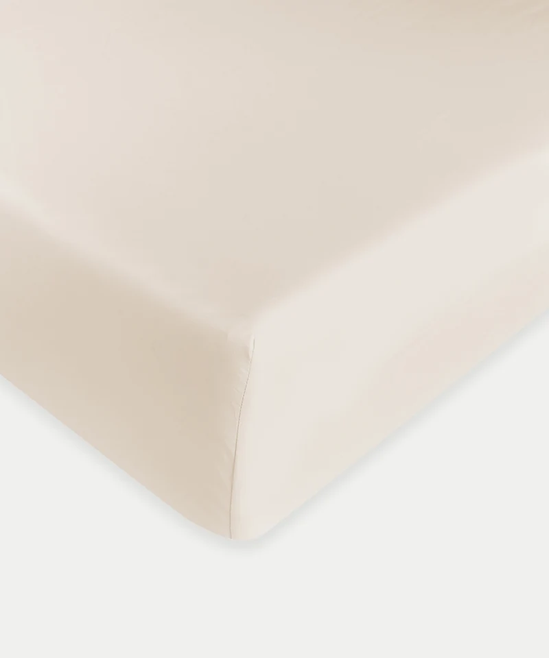 Bettwäsche Set & Spannbettlaken aus Perkal | Chalk White