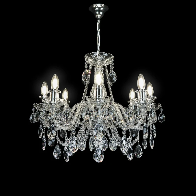 Casa Padrino Luxus Barock Kristall Kronleuchter Gold Ø 62 x H. 52 cm - Prunkvolle Messing Kronleuchter mit böhmischem Kristallglas - Barock Möbel - Edel & Prunkvoll