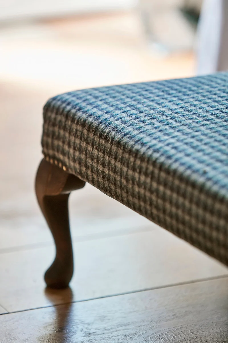 Wool Gingham - indigo stone