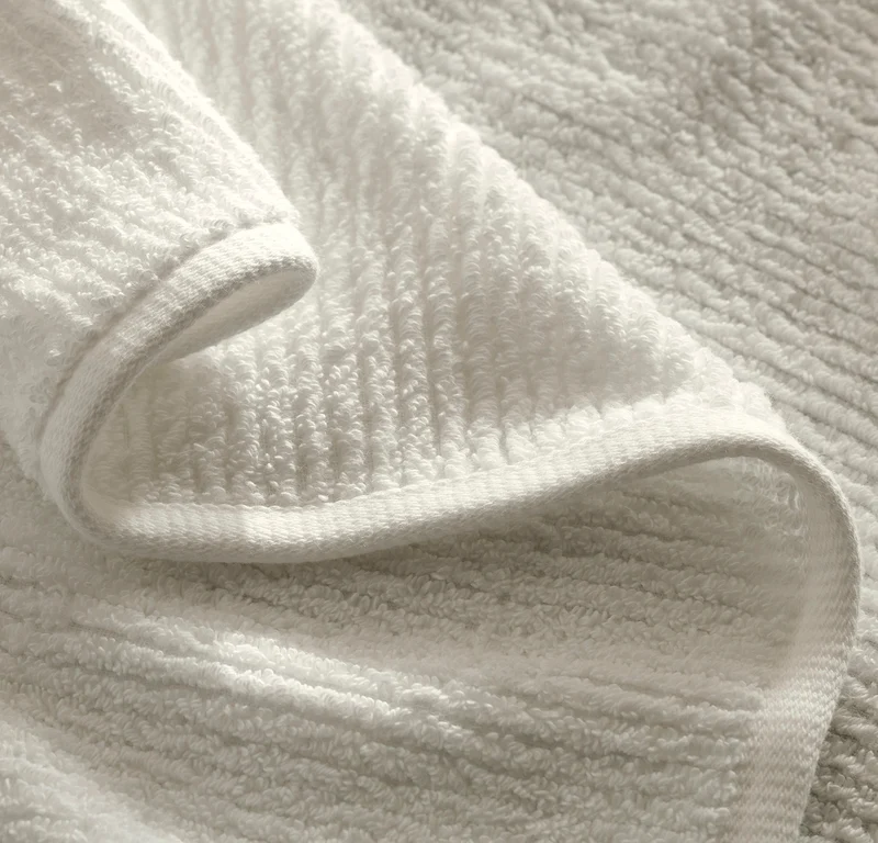 Turkish Ribbed Bath Towel Set