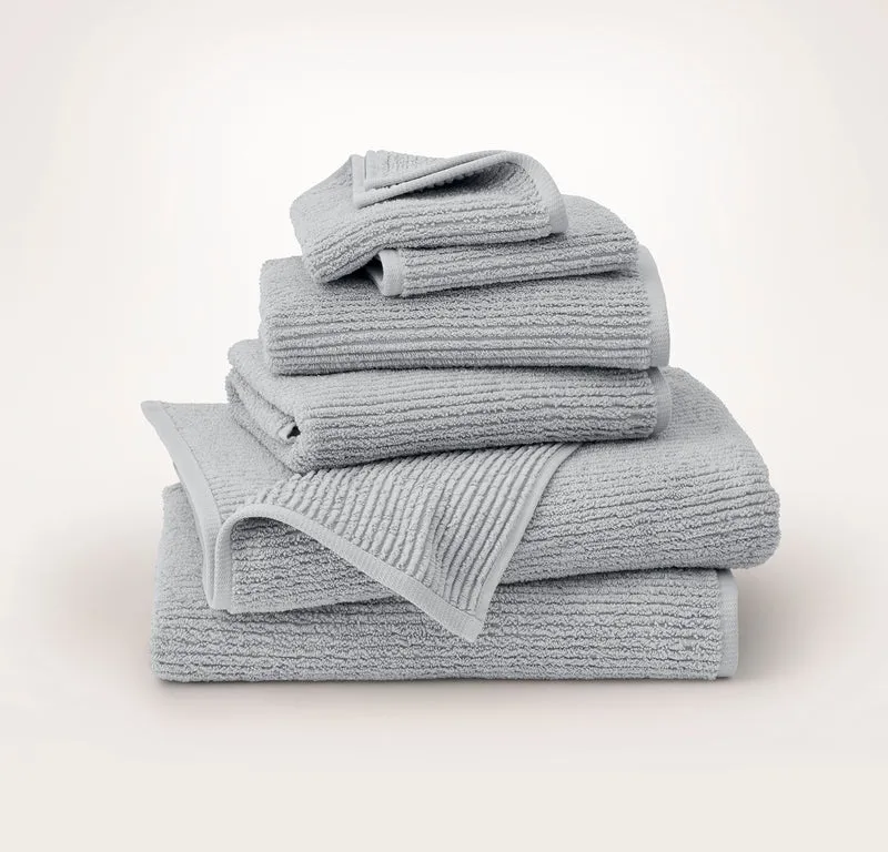 Turkish Ribbed Bath Towel Set