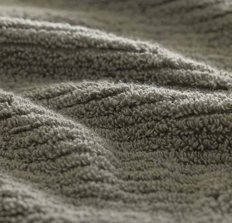 Turkish Ribbed Bath Towel Set
