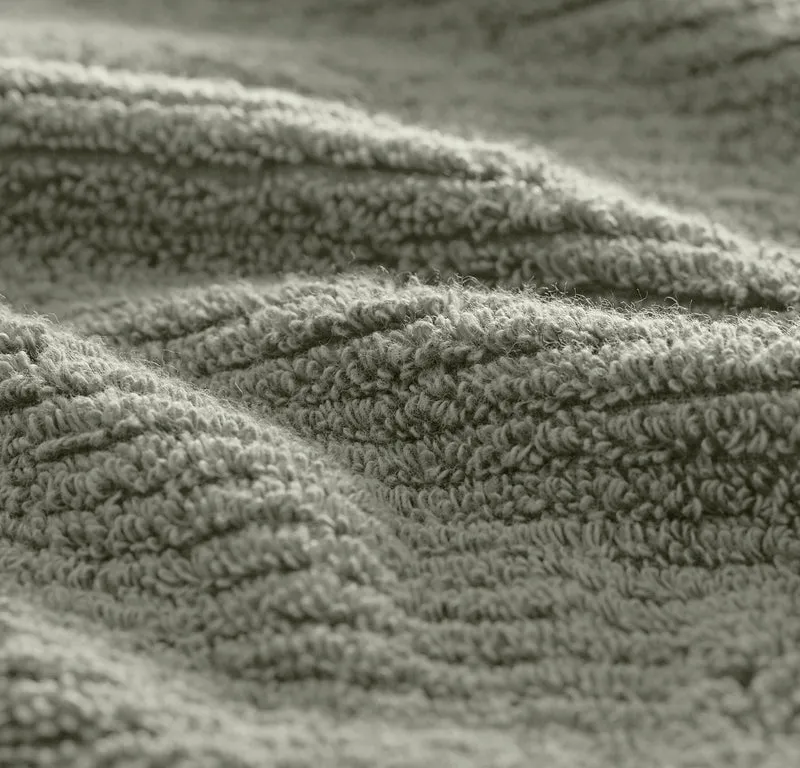 Turkish Ribbed Bath Towel Set