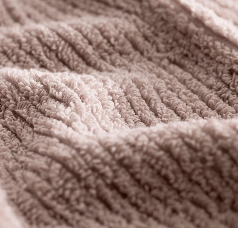 Turkish Ribbed Bath Towel Set
