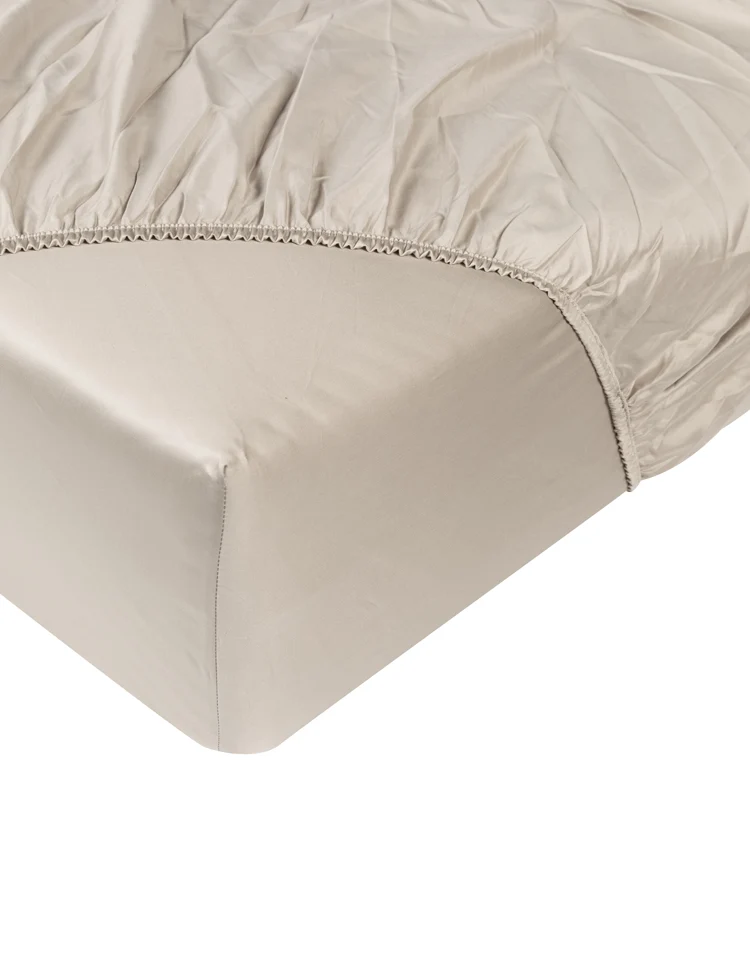 Bettwäsche Set & Spannbettlaken Satin | Champagne