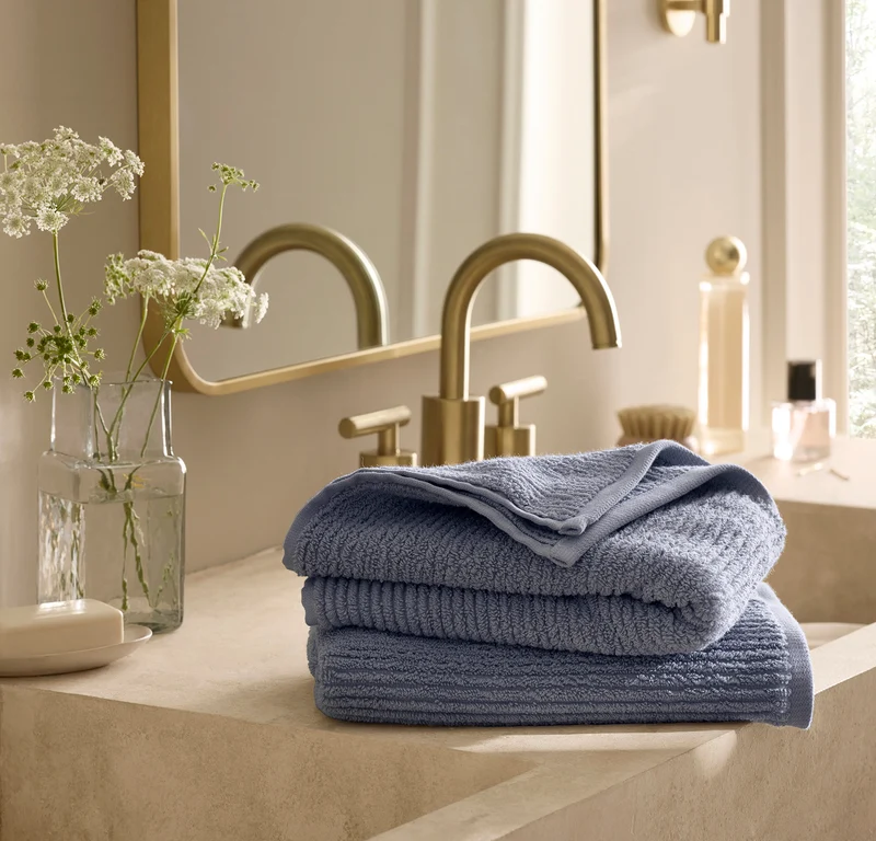 Turkish Ribbed Bath Sheet Set