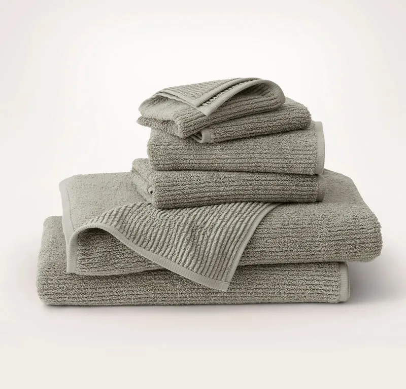 Turkish Ribbed Bath Sheet Set