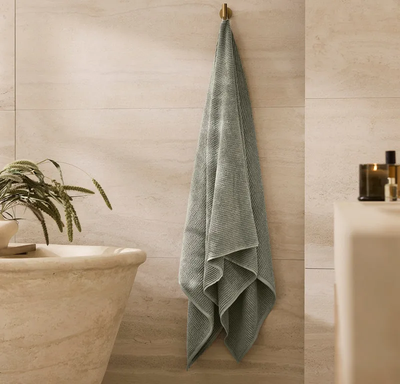 Turkish Ribbed Bath Sheet Set