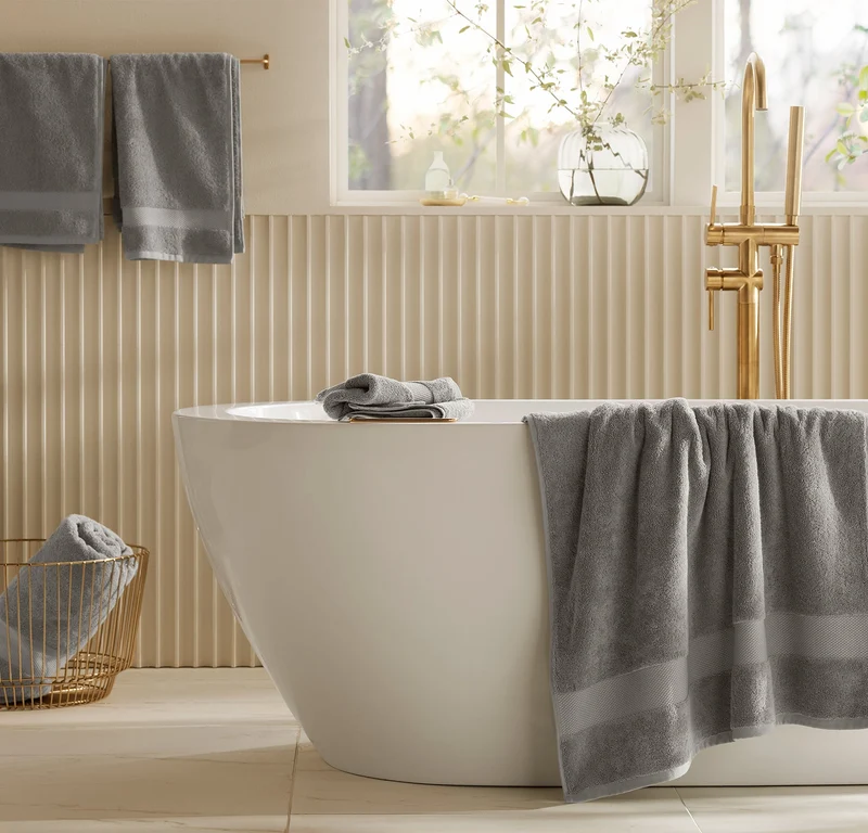 Neville Plush Bath Towel Virtual Set Bundle