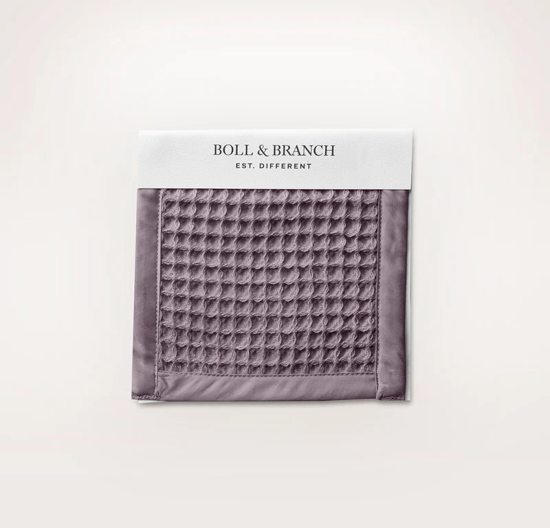 Waffle Fabric Swatch - Deep Plum