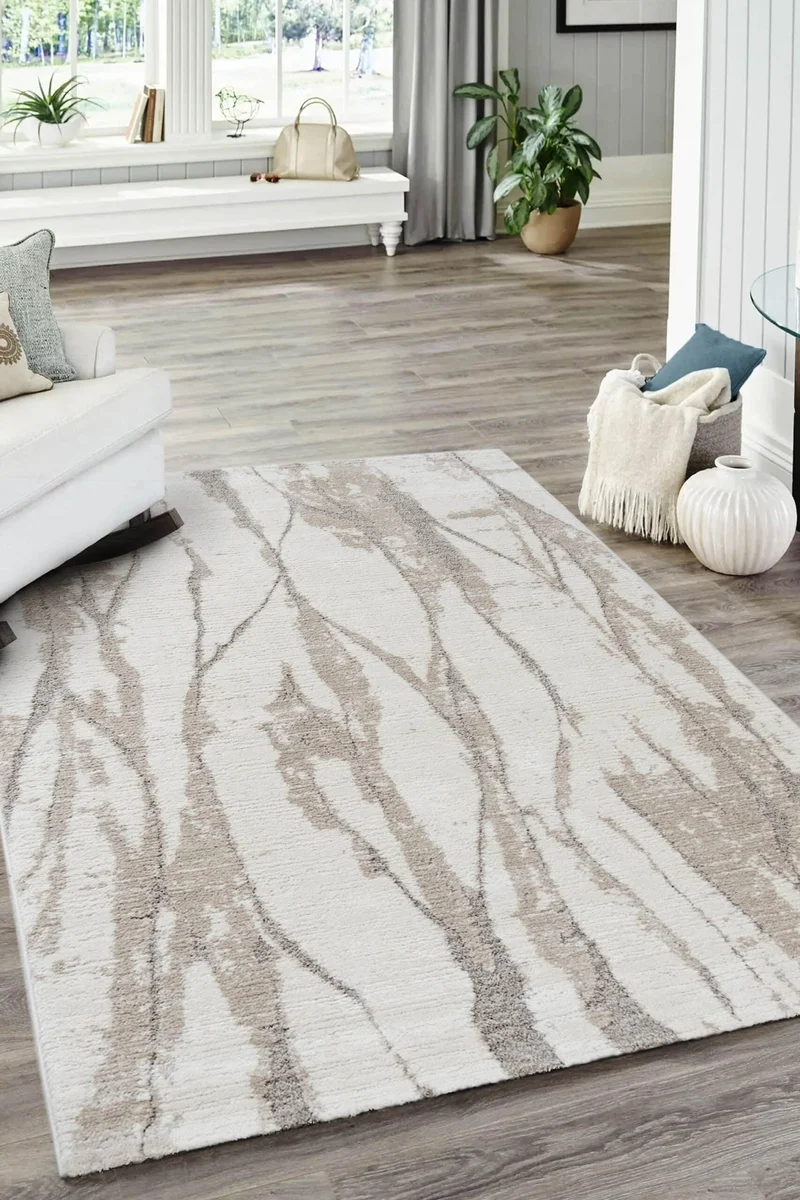 Tappeto Moderno Puro Beige