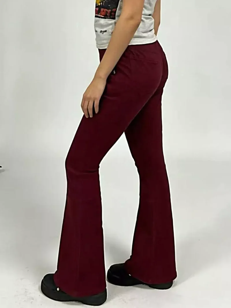 Stijlvolle flared jeans met hoge taille en zakken | Licht elastische katoenmix