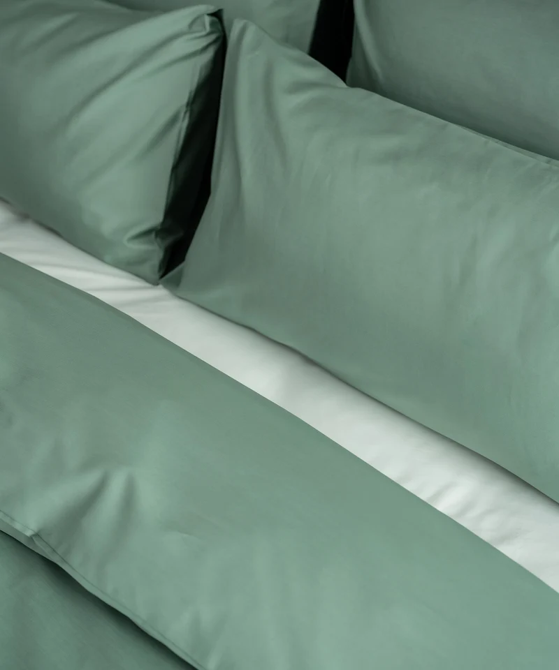 Bettwäsche Set Ägyptische Baumwolle 400TC Satin | Sage Green