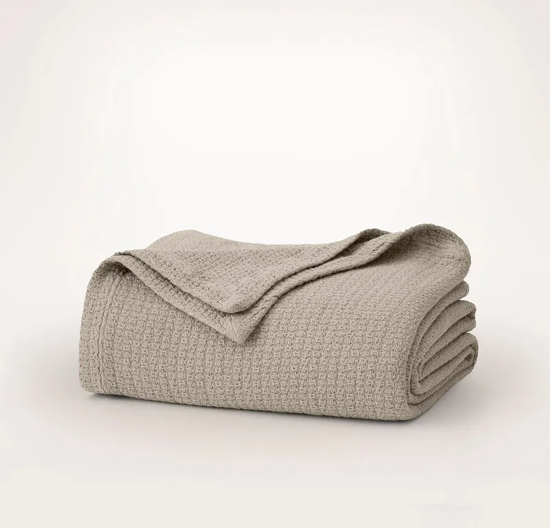 Modern Crochet Bed Blanket - Oak