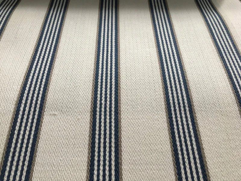 Cotton Stripes - navy & natural