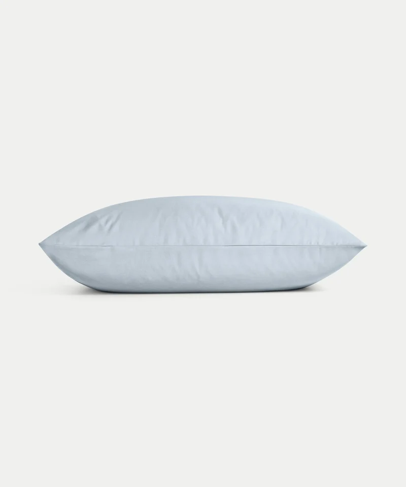 2er-Set Kissenbezüge Ägyptische Baumwolle Satin 400 TC | Pastellblau