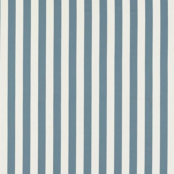 Cotton Stripes - denim & white