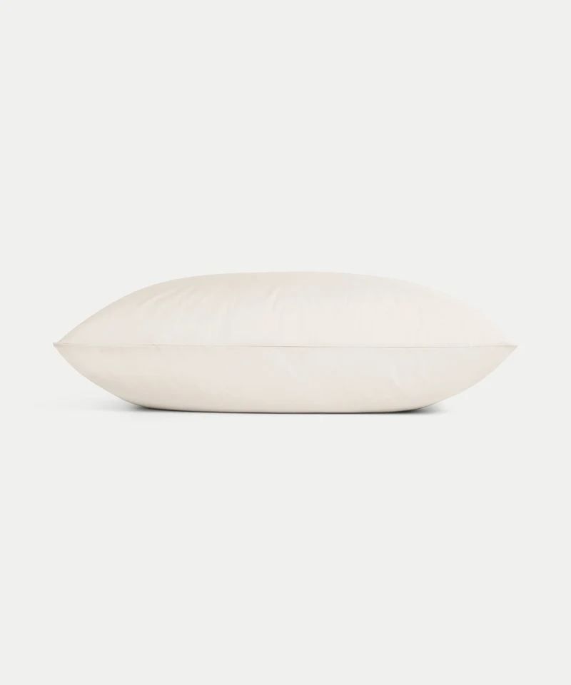 2er-Set Kissenbezüge Ägyptische Baumwolle Perkal 400 TC | Chalk White