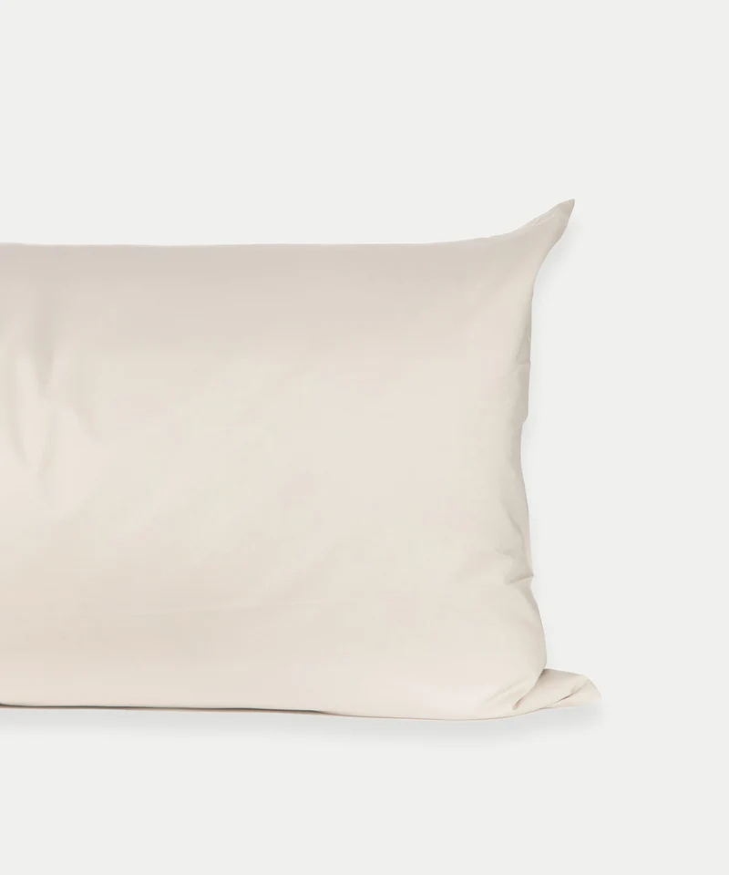2er-Set Kissenbezüge Ägyptische Baumwolle Perkal 400 TC | Chalk White