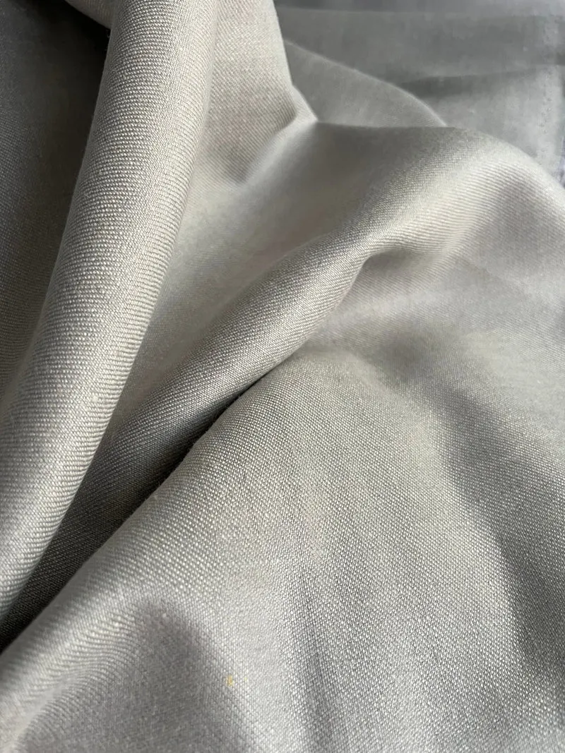 Leinenstoff Bio Denim - hellgrau