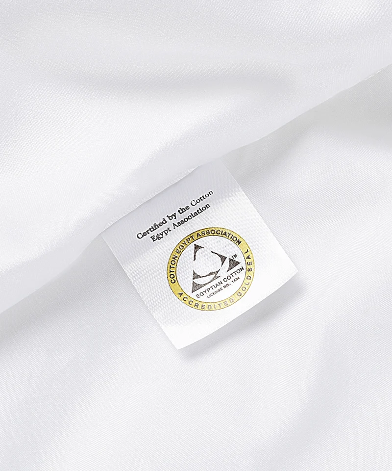 2er-Set Kissenbezüge Hotel Okura Ägyptische Baumwolle Satin 600 TC | Weiß