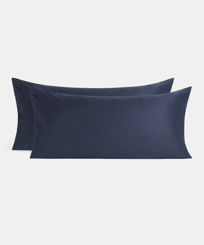 2er-Set Kissenbezüge Ägyptische Baumwolle Satin 400 TC | Harbour Blue