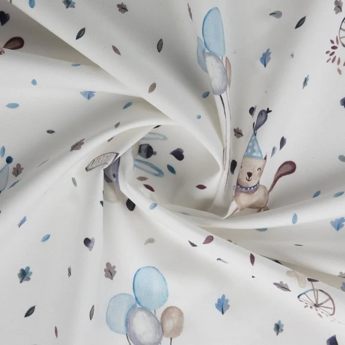 Baumwollstoff Cats & Dogs - blue 280 cm