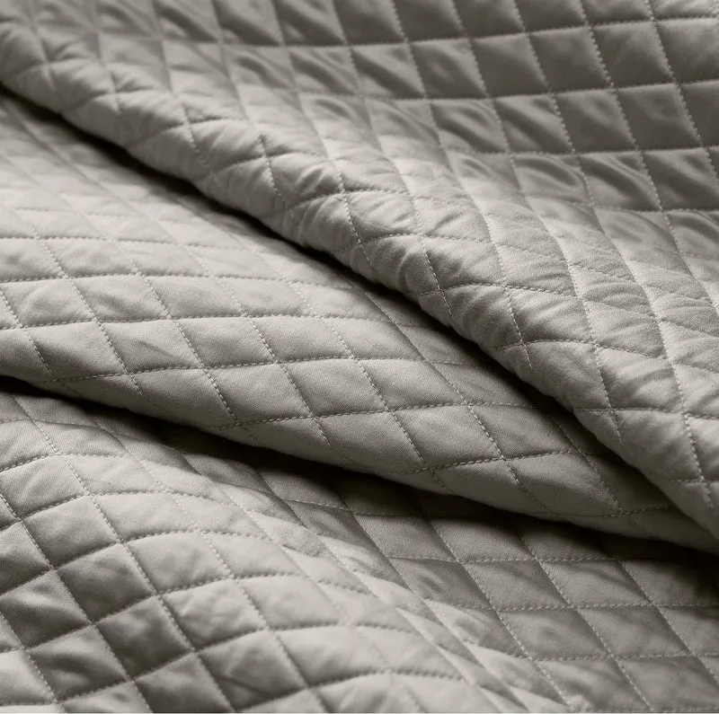 Reserve Lattice Quilt Set - Pewter