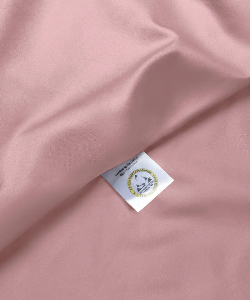 Kissenbezug Ägyptische Baumwolle Satin 400 TC | Blush Pink