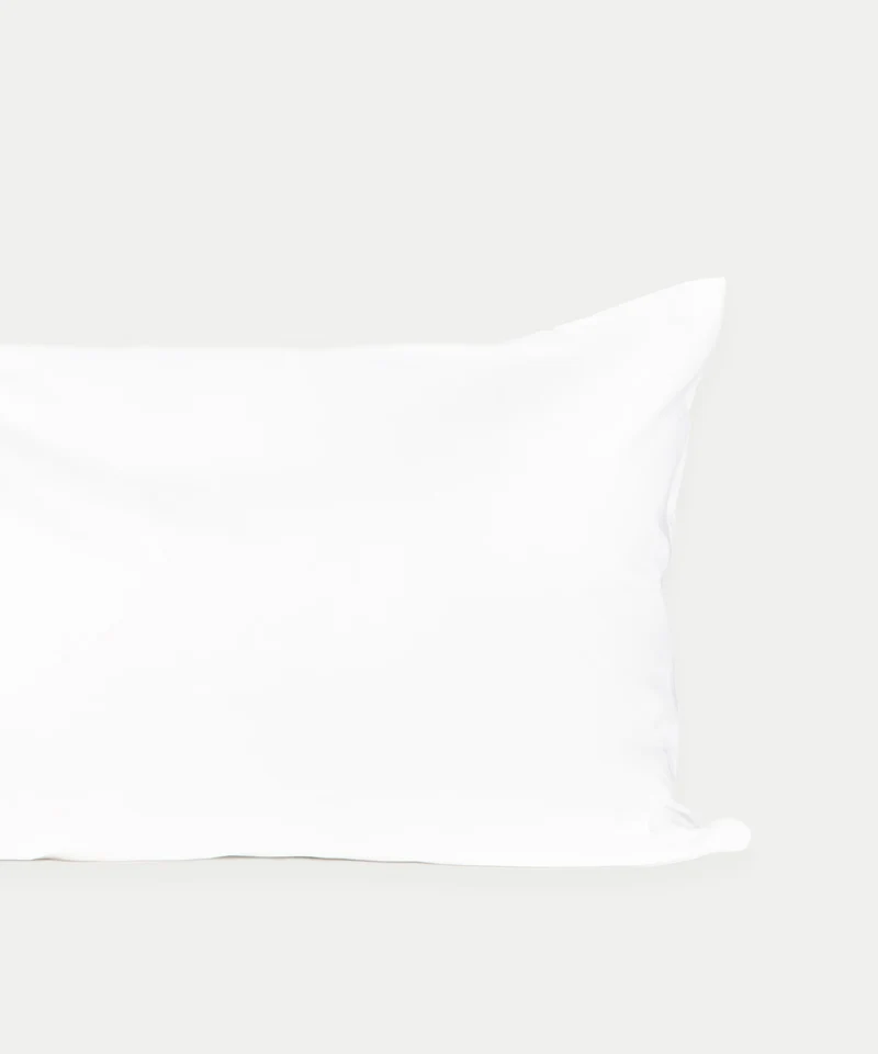 2er-Set Kissenbezüge Ägyptische Baumwolle Satin 400 TC | Weiß