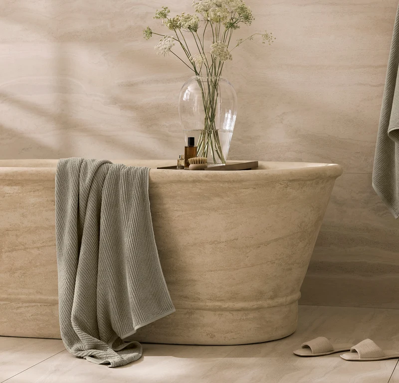 Turkish Ribbed Bath Towel Starter Bundle